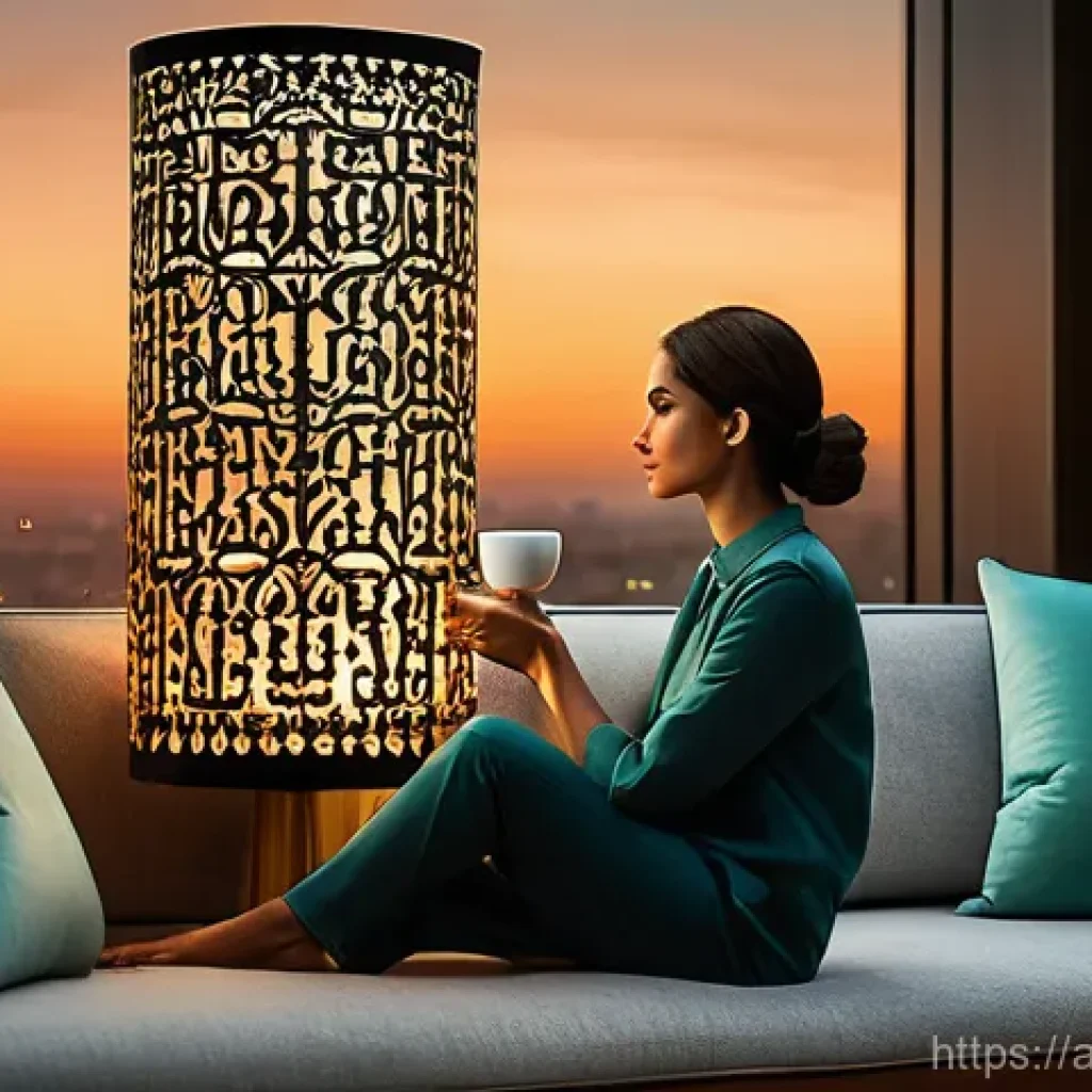 직무 스트레스 관리 - **Prompt 1: Serene Evening Reflection**
A young professional, either male or female, dressed in ...