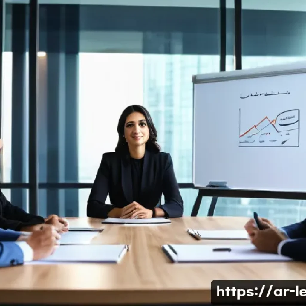 리더십 코치 자격증 취득 과정 - **Executive Leadership Coaching Session in a Modern Arab Office**
A wide shot of a brightly lit,...