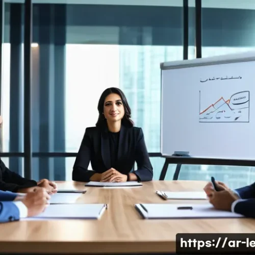 Home 26 리더십 코치 자격증 취득 과정 - **Executive Leadership Coaching Session in a Modern Arab Office**
A wide shot of a brightly lit,...