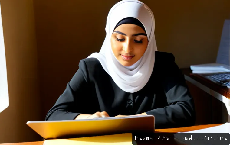 Home 17 이직 준비와 면접 전략 - Photorealistic career transition preparation scene for an Arabic-speaking professional, confident yo...